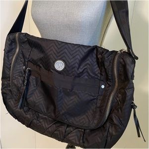 lululemon athletica Black Chevron Bag